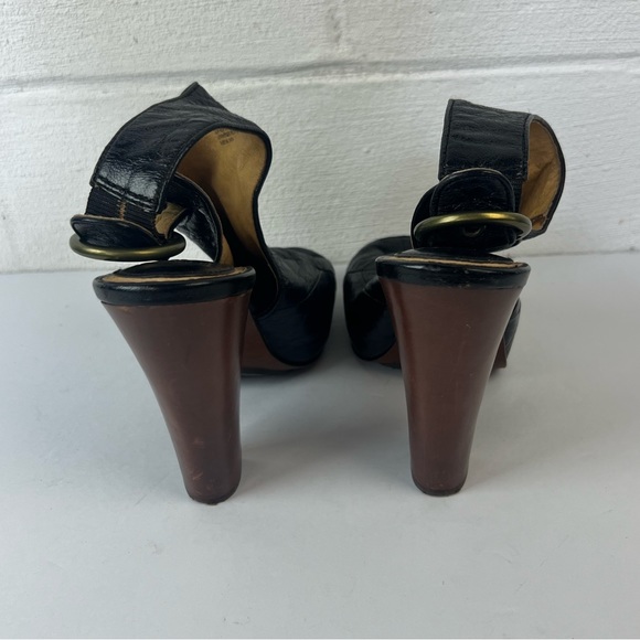 Frye Black Emily Slingback Heels, 9 - Picture 5 of 8